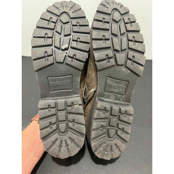 Brogues by B.O.C Brown Faux Leather Suede 9 Oxford Lace Up Shoe Casual Business - Picture 8 of 12